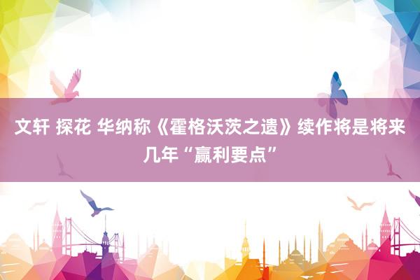 文轩 探花 华纳称《霍格沃茨之遗》续作将是将来几年“赢利要点”