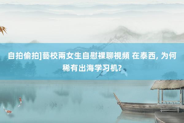 自拍偷拍]藝校兩女生自慰裸聊視頻 在泰西， 为何稀有出海学习机?