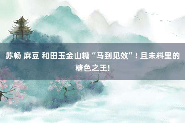 苏畅 麻豆 和田玉金山糖“马到见效”! 且末料里的糖色之王!